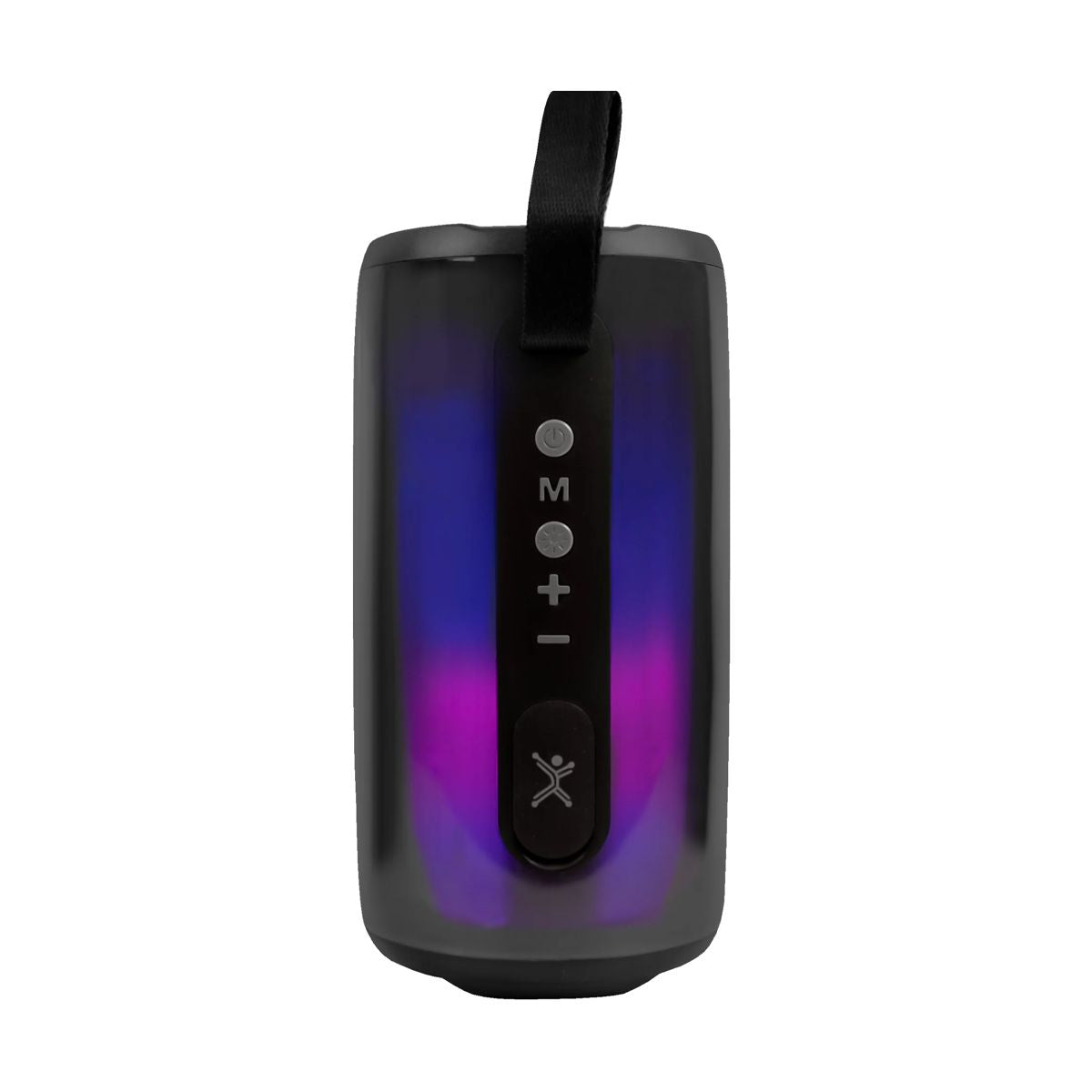 Bocina portatil transparente con microfonos 15W Contra Agua Cosmo Color Negro | PERFECT CHOICE -