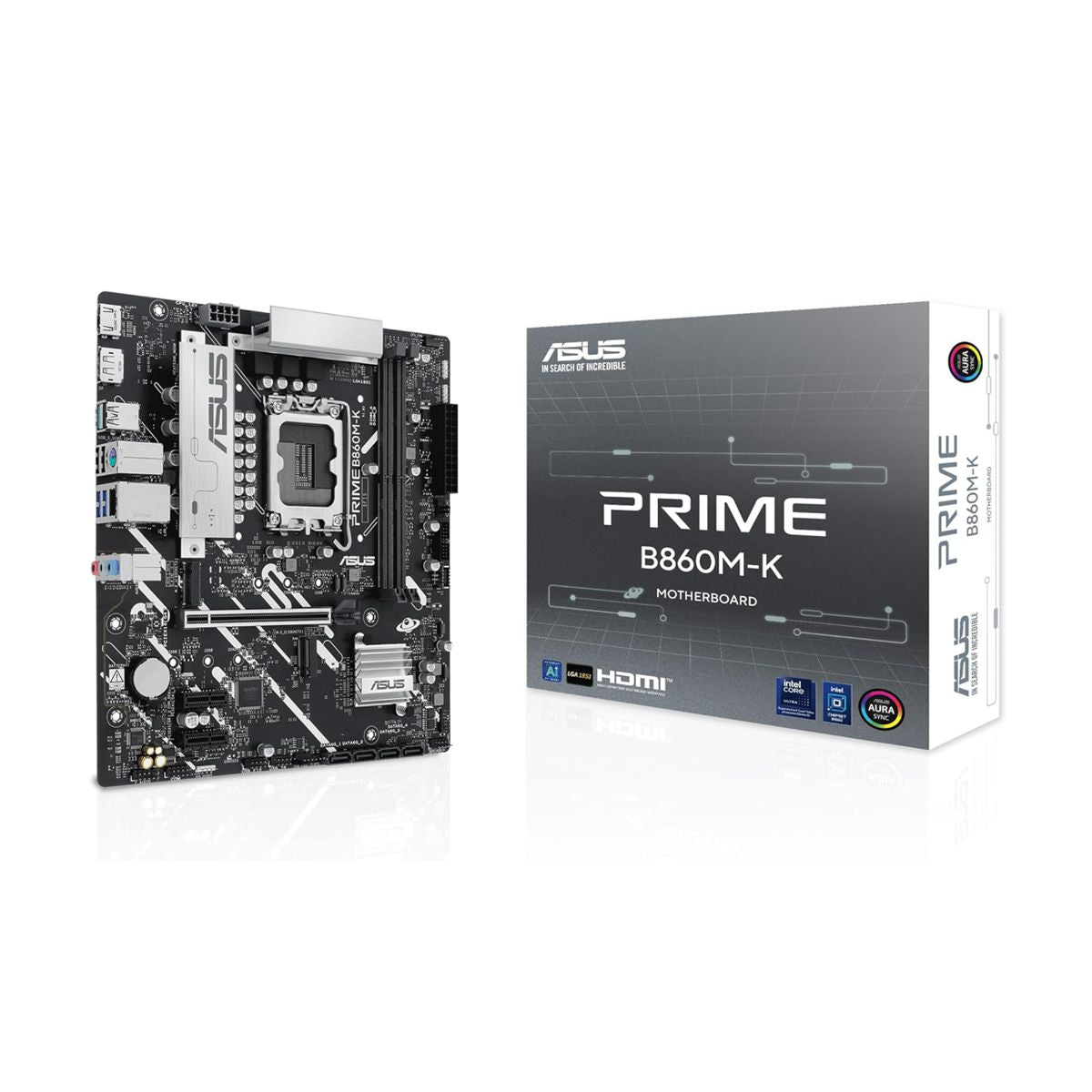 MOTHERBOARD ASUS (PRIME B860M-K) SOCKET 1851 15A,4*DDR5,HDMI,DP,PCIE-5.0,MICRO ATX