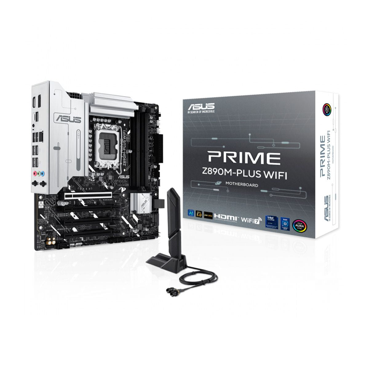 MOTHERBOARD ASUS (PRIME Z890M-PLUS WIFI) SOCKET 1851,4*DDR5,HDMI,USB-C,VGA,PCIE-4.0,WIFI7,MICRO ATX