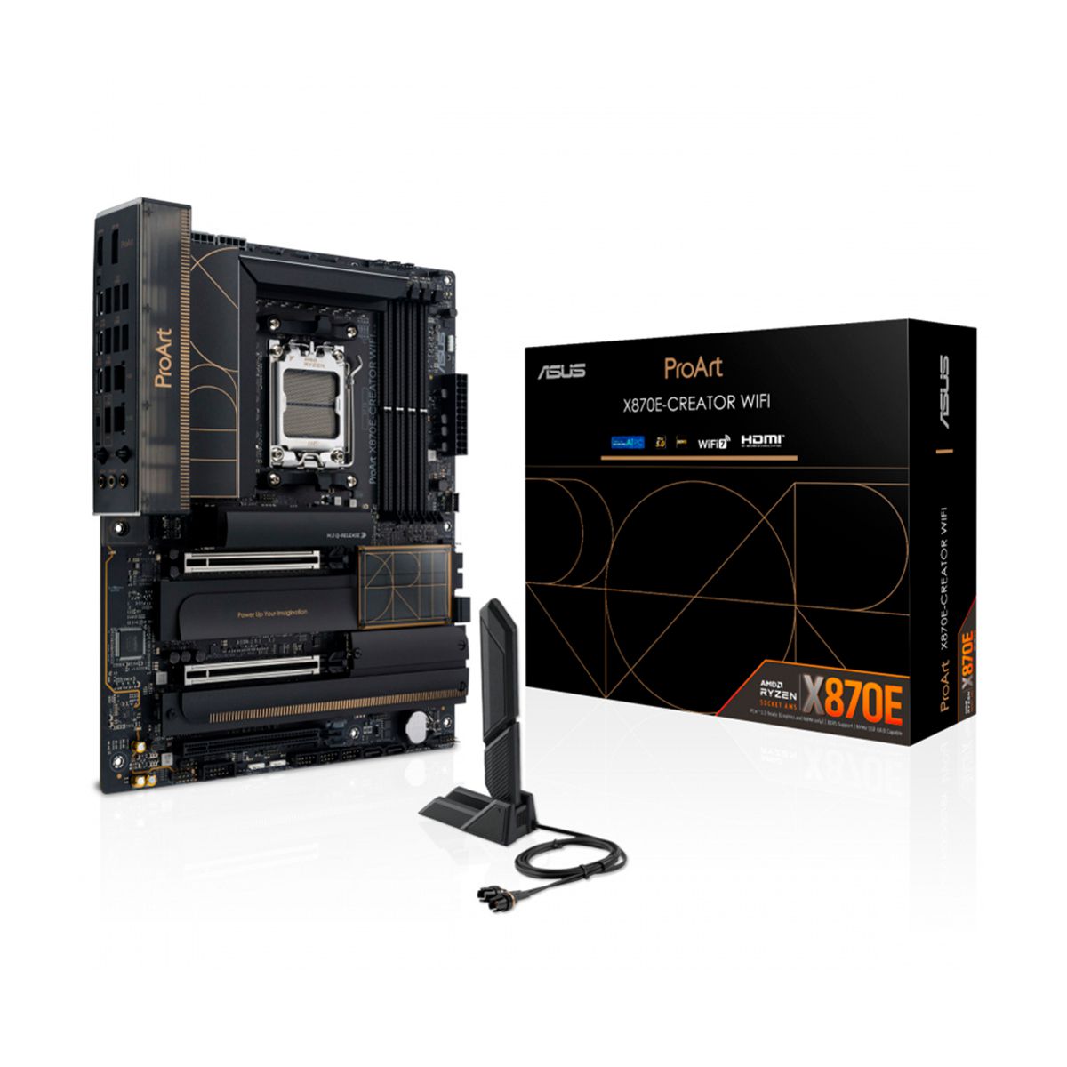 MOTHERBOARD ASUS (PROART X870E-CREATOR WIFI)SOCKET AM5,4*DDR5,HDMI,2 USB4,PCI-E 5.0,ATX