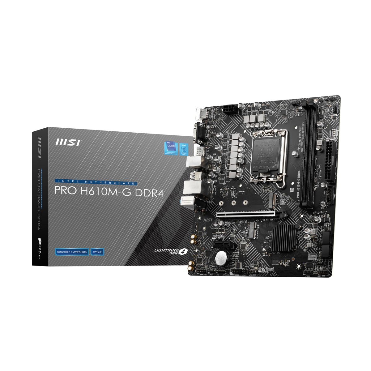 Tarjeta Madre MSI PRO H610M-G DDR4 S1700 2 DDR4 HDMI VGA Micro ATX