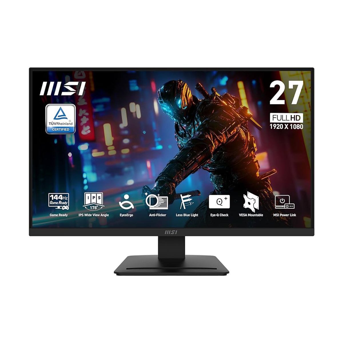 MONITOR LED MSI 27" (PRO MP273L E14) 1920X1080, PLANO, 140 HZ, 1MS, 1*HDMI, 1*VGA, PANEL IPS