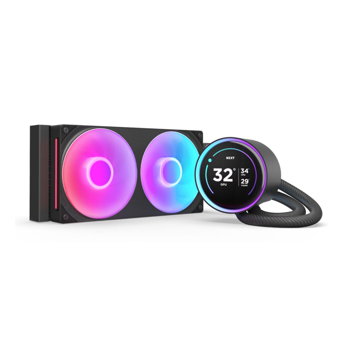 VENTILADOR P/CPU NZXT (RL-KR24E-B2) KRAKEN ELITE 240 RGB V2 LCD, 240MM, 2800RPM, NEGRO