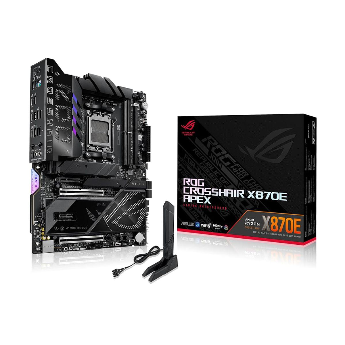 MOTHERBOARD ASUS (ROG CROSSHAIR X870E APEX) SOCKET AM5,2*DDR5,2*USB4,WIFI7,ATX