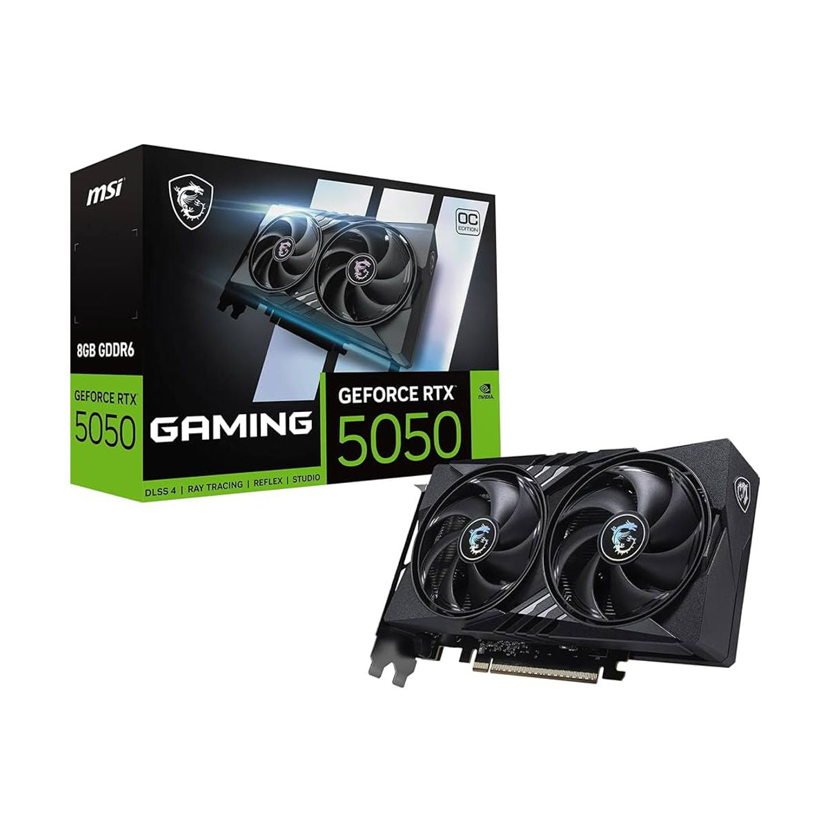 TARJETA DE VIDEO MSI (RTX 5050 8G GAMING OC) 8GB GDDR6,2647 MHZ ,1*HDMI, 3*DP, 3FAN