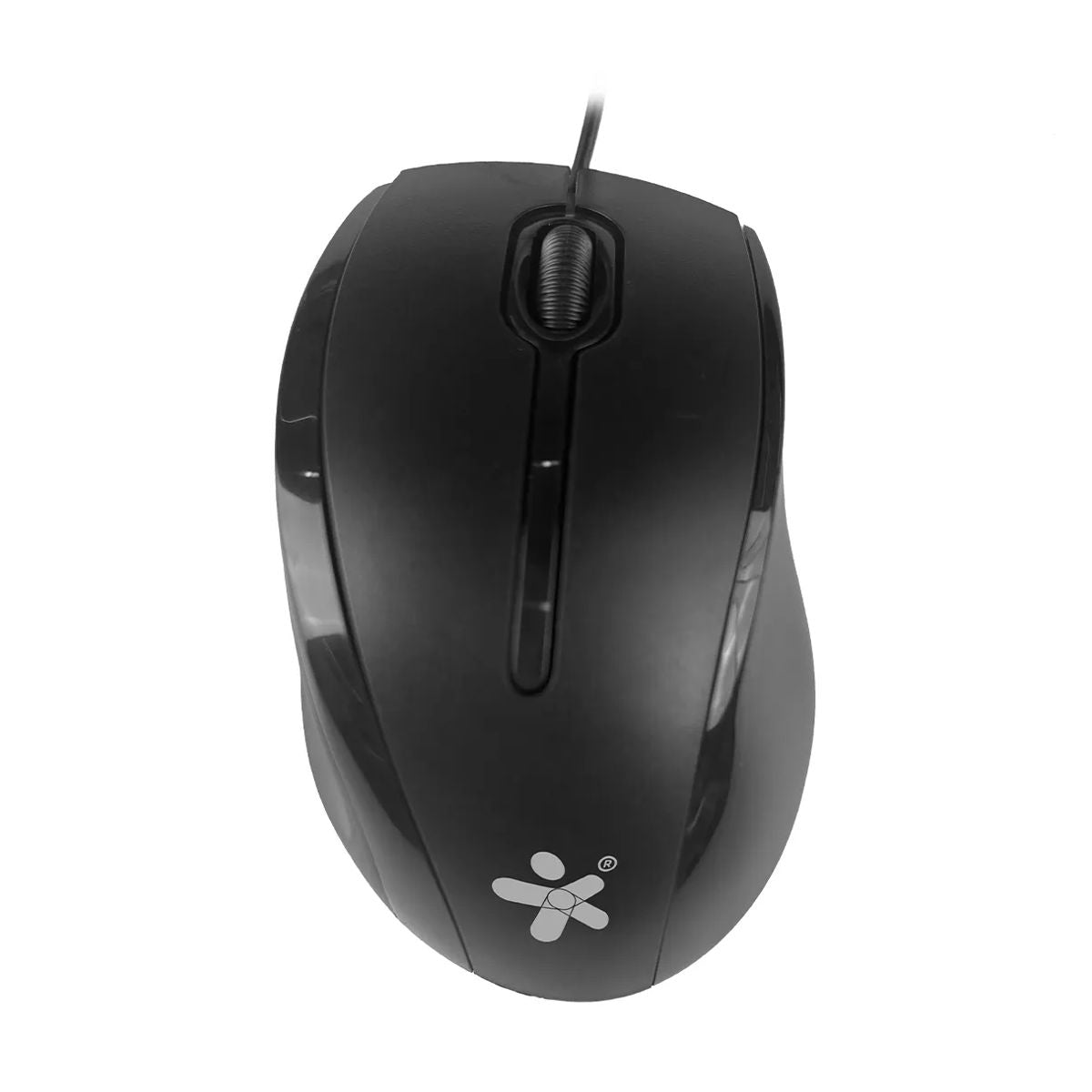MOUSE ALAMBRICO STYLOS (STPMOA7B) 1200 DPI, 2 BOTONES, USB, NEGRO