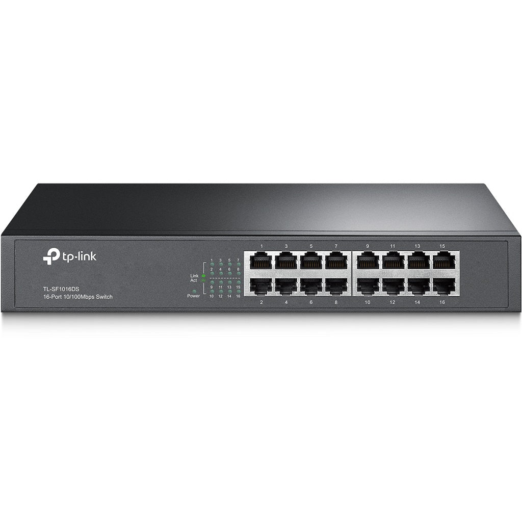 Switch TP-LINK TL-SF1016DS - Negro, 16 puertos