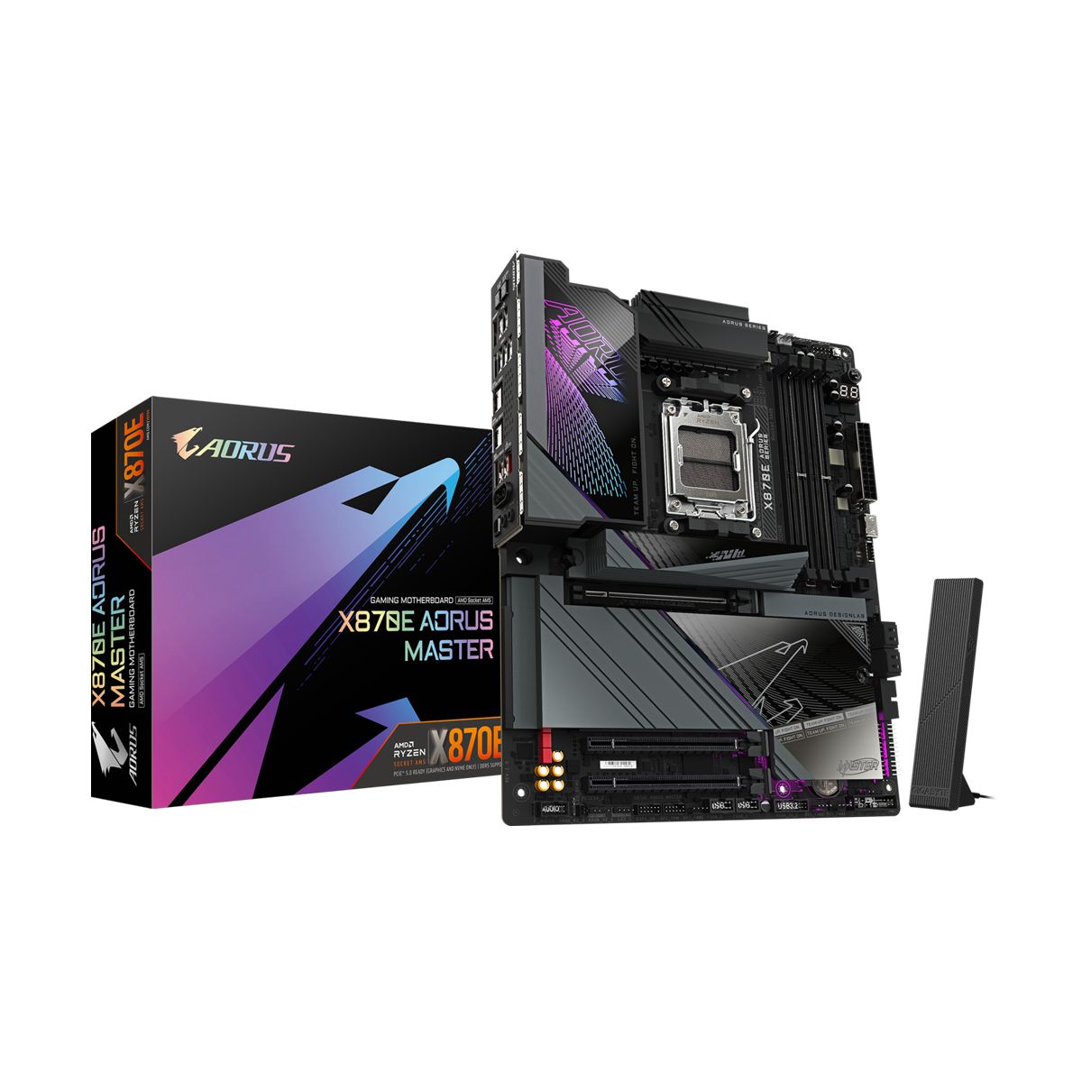MOTHERBOARD GIGABYTE (X870E A MASTER X) SOCKET AM5,4*DDR5 5200MHZ,HDMI,WIFI,BT,ATX