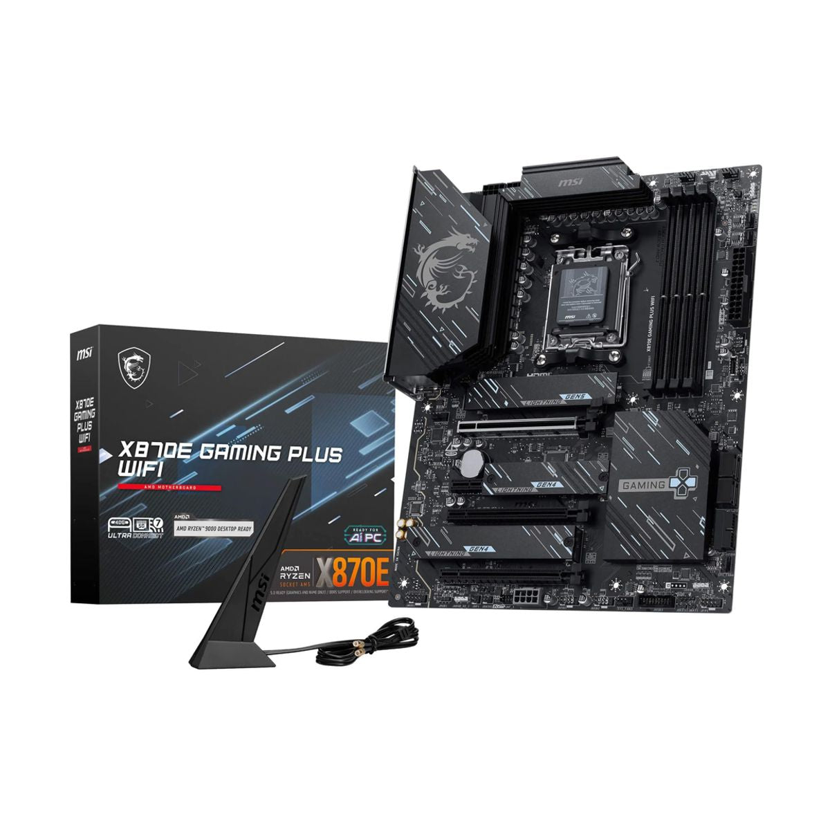 MOTHERBOARD MSI X870E GAMING PLUS WIFI AM5 DDR5 W7 ATX
