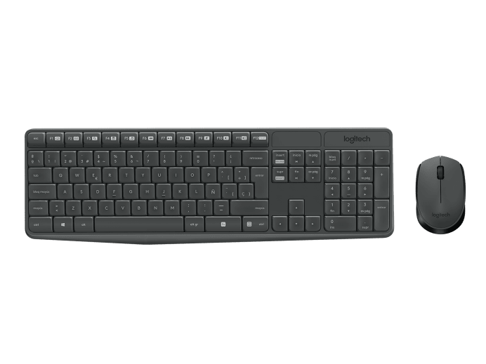 Kit de Teclado y Mouse LOGITECH - Negro, 10 m