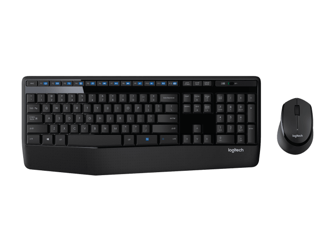 Kit de Teclado y Mouse LOGITECH MK345 - Estandar, Negro, 10 m, 1000 DPI