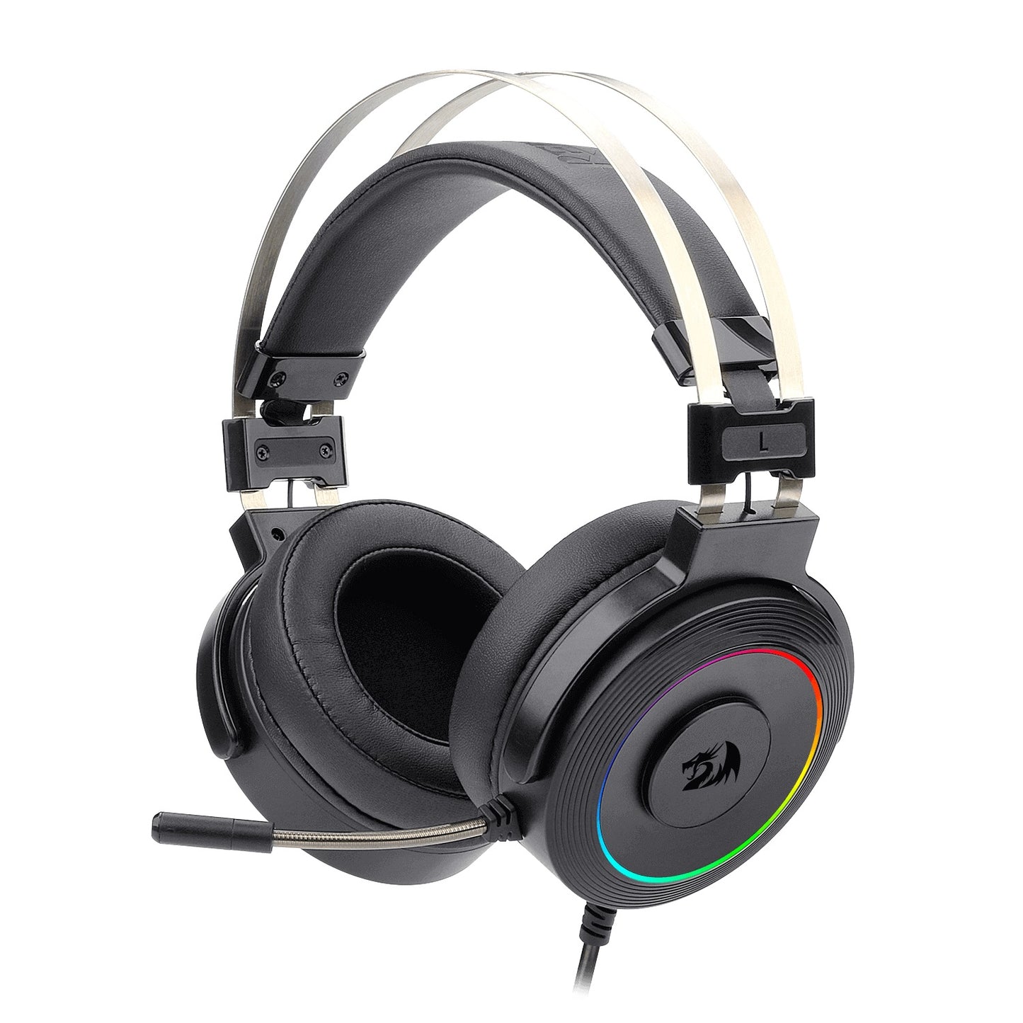 Audifonos Redragon Gamer con Microfono H320-RGB Lamia 2 7.1 Alambrico USB Negro