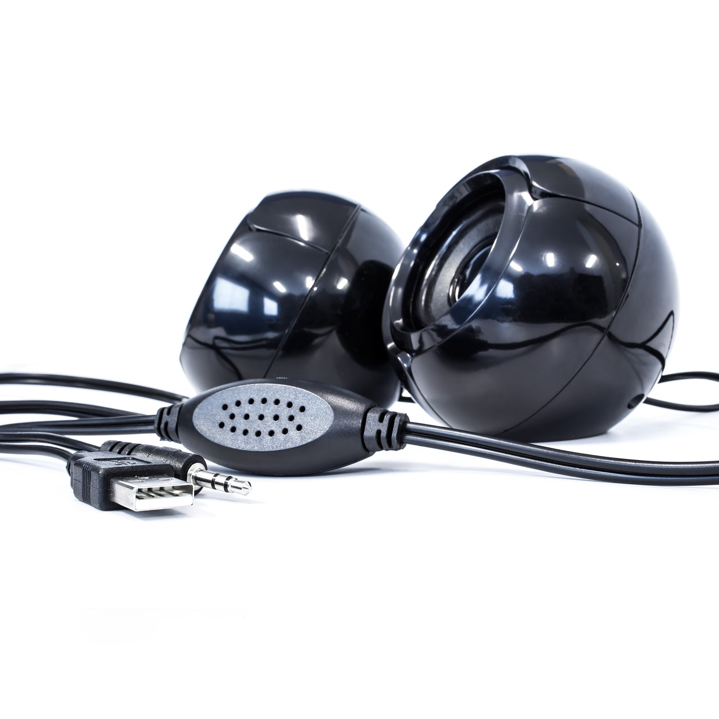 Bocinas Vorago Portátiles SPK-105, Alámbrico, 2.0, 6W RMS, Negro/Azul