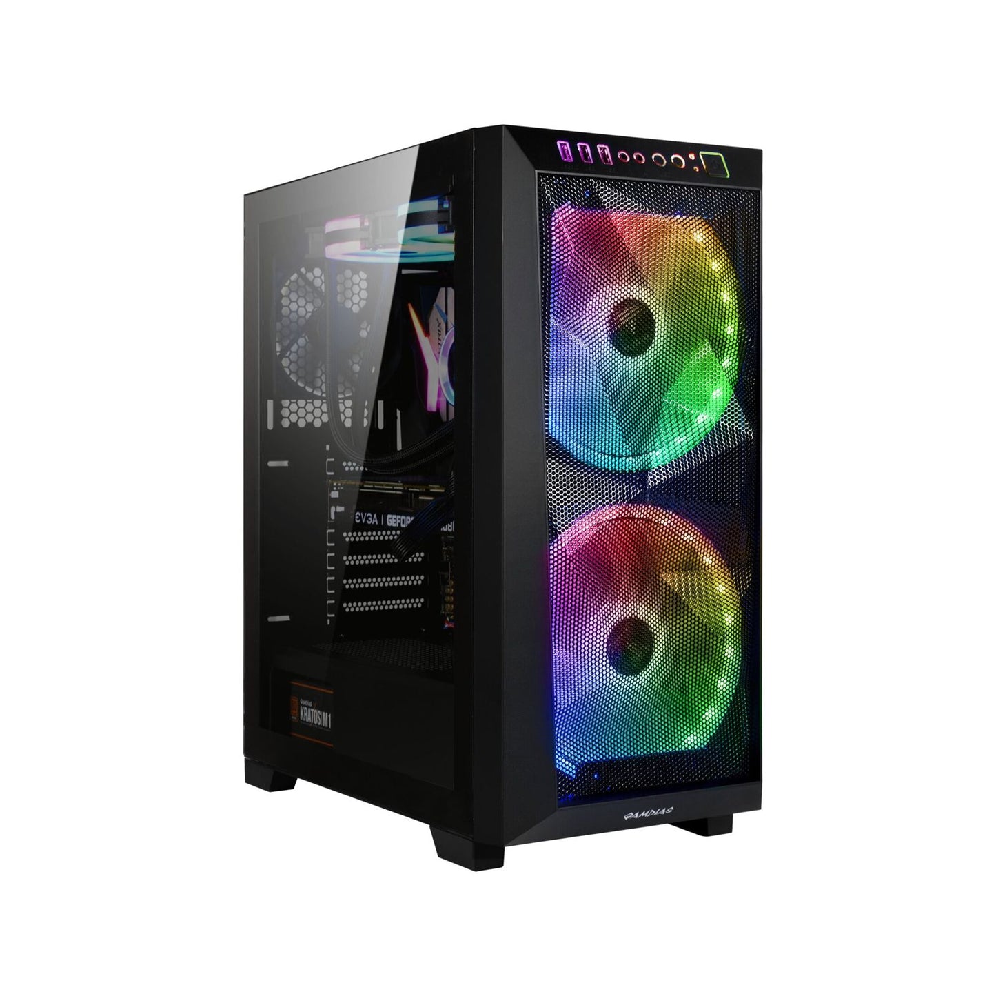 Gabinete Gamdias Negro, Mesh, TG, ATX, M-ATX,-M-ITX, Sin fuente