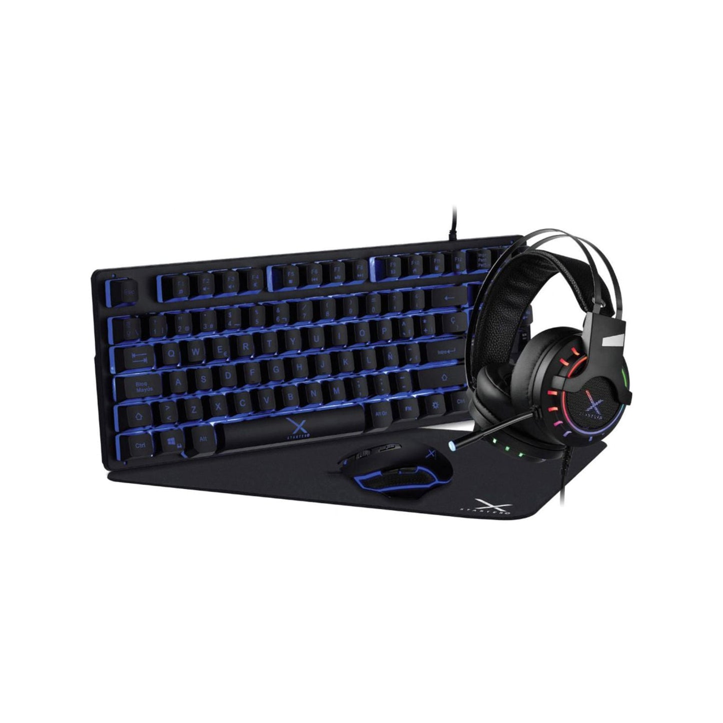 Kit Gamer Xzeal Teclado, Mouse y Diadema, Negro