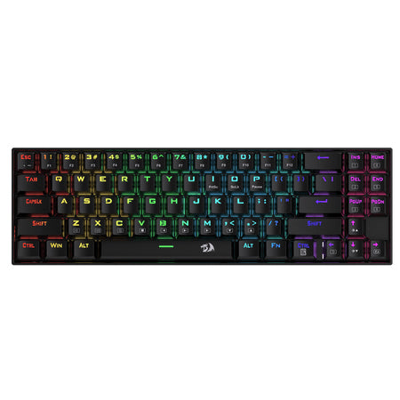 Teclado Gamer Redragon Deimos K599 RGB, Teclado Mecánico, Switch Red, Alámbrico/Inalámbrico, Negro (Inglés)