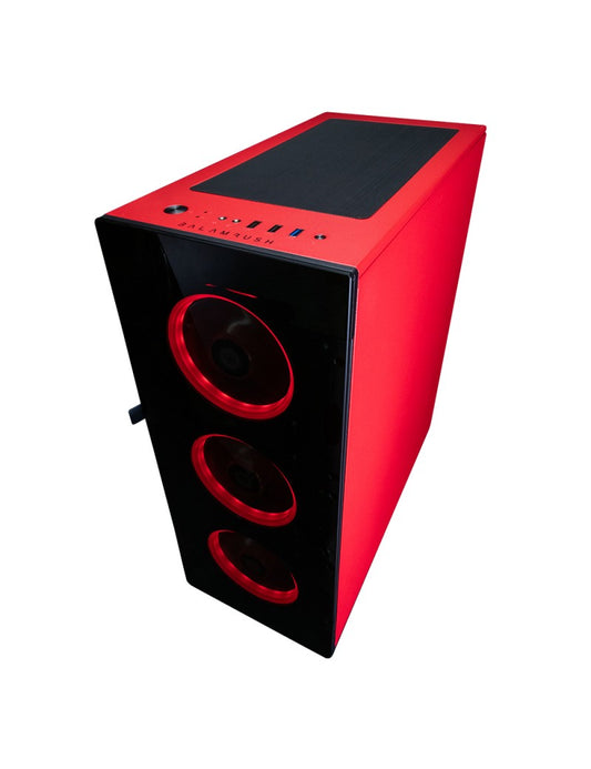 Gabinete Balam Rush Thinos GT990 Legend Rojo ATX