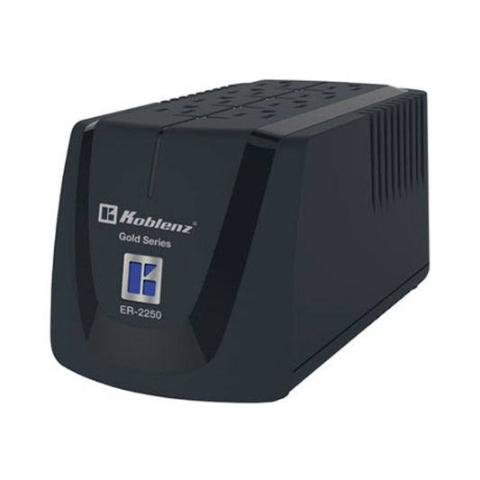 Regulador KOBLENZ ER-2250 - 6, Negro, Hogar y Oficina, 2250 VA, 1000 W