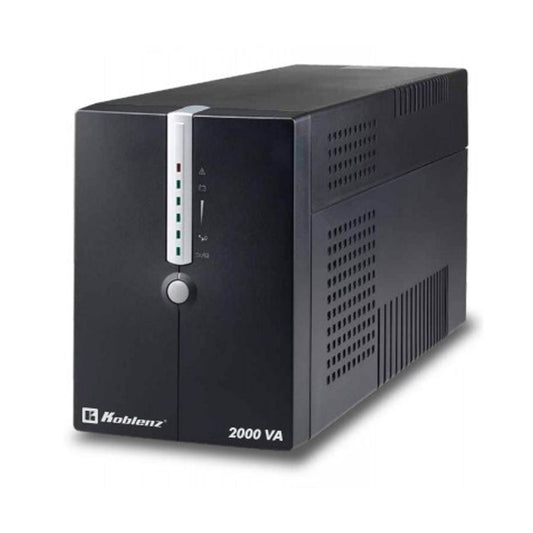 No-Break KOBLENZ 20012-USB/R - 2000 VA, 1200 W, 4 h, Negro, Oficina