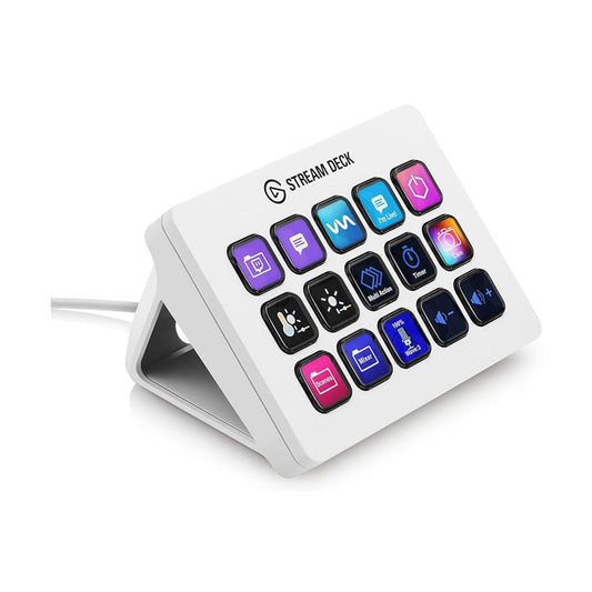 TECLADO P/STREAMING ELGATO (10GBA9911) STREAM DECK MK.2,15 TECLAS,BLANCO