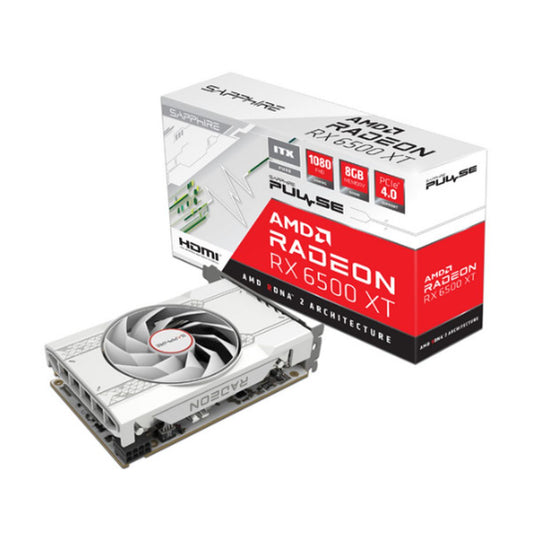 TARJETA DE VIDEO SAPPHIRE (11314-06-20G) PURE RADEON RX 6500 XT ITX,8GB GDDR6,2855MHZ,DP,HDMI,1*FAN