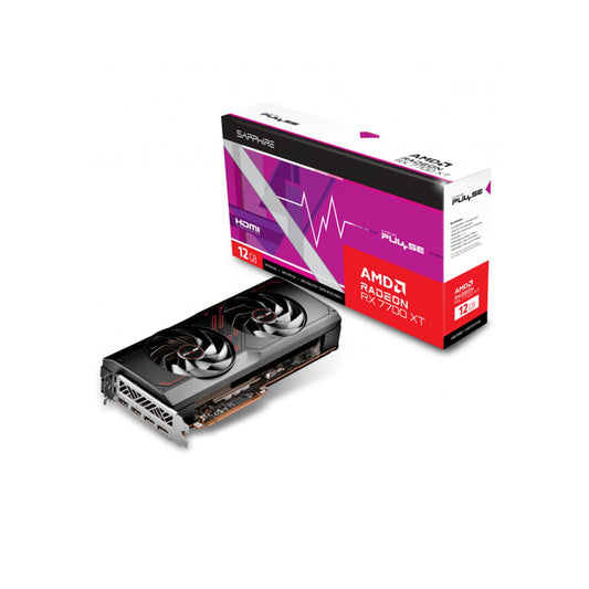 TARJETA DE VIDEO SAPPHIRE (11335-04-20G) PULSE RADEON RX 7700 XT, 12GB GDDR6, 2544MHZ, 2*DP, 2*HDMI