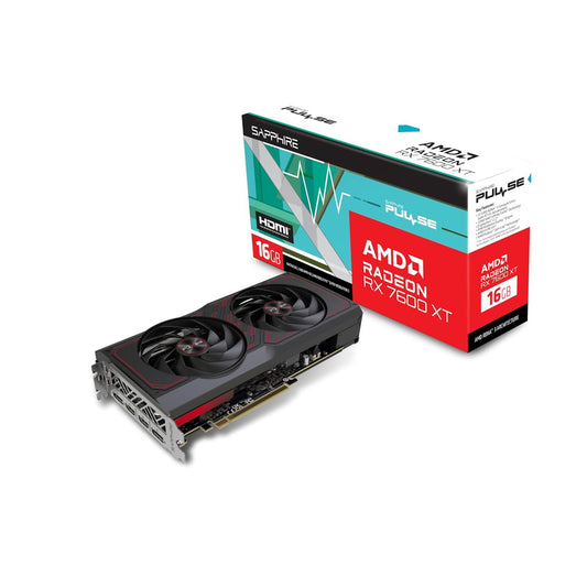 TARJETA DE VIDEO SAPPHIRE (11339-04-20G) PULSE RADEON RX 7600 XT, 16GB GDDR6, 2810MHZ, 2*DP, 2*HDMI