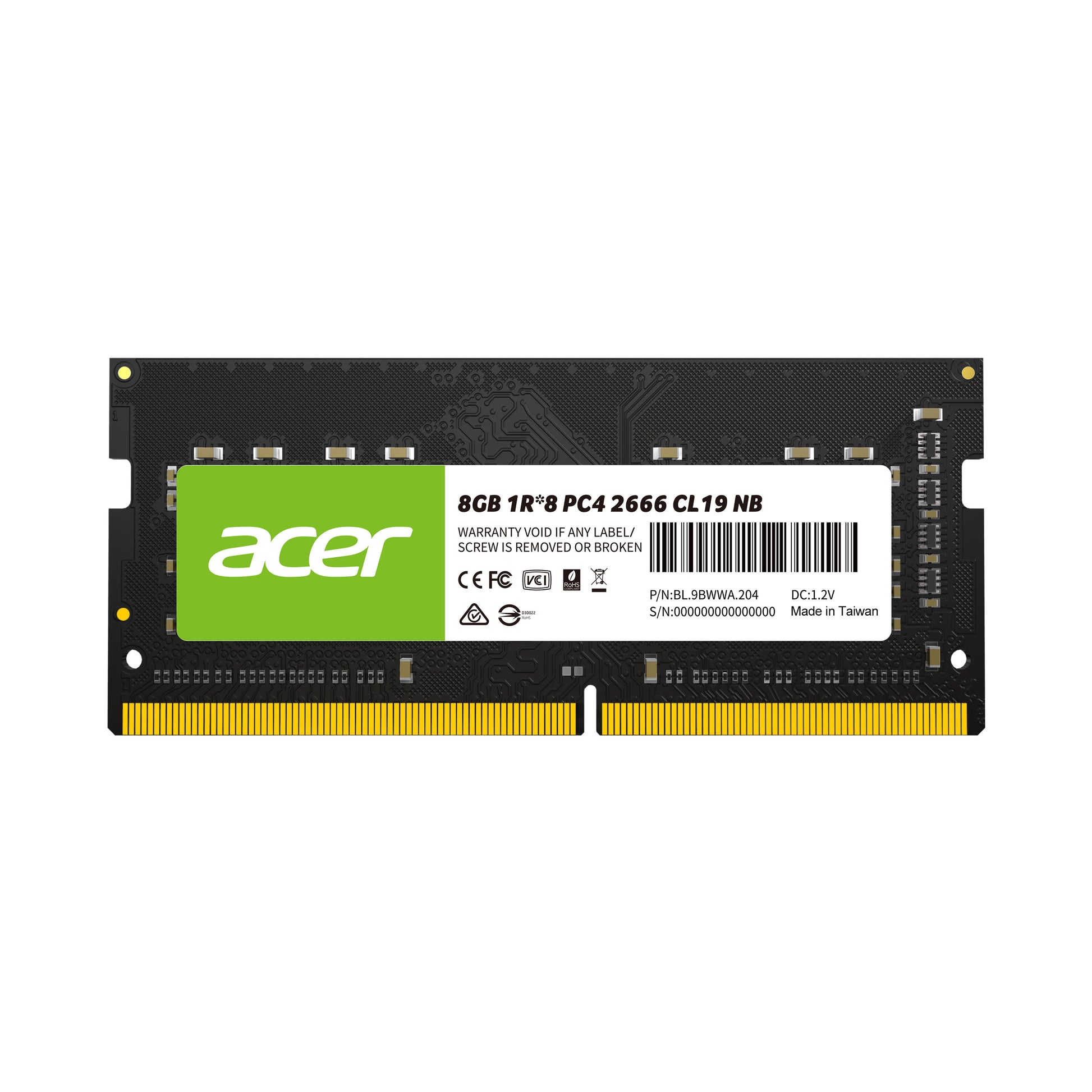 Memoria  ACER BL.9BWWA.206 - 8 GB, DDR4, 3200 MHz