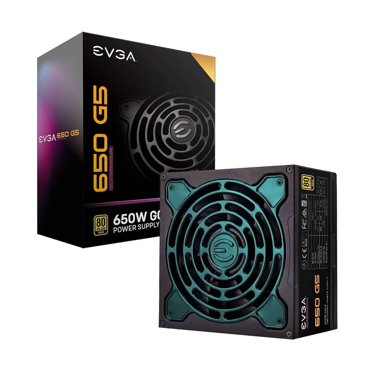 FUENTE DE PODER EVGA 650W SUPERNOVA G5 80 PLUS GOLD FULL MODULAR