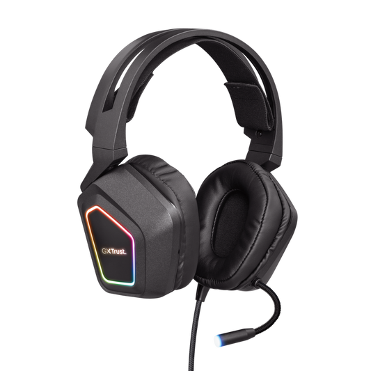 AUDIFONOS TRUST GXT (23191) 450 BLIZZ RGB 7.1 VIRTUAL, USB 2.0
