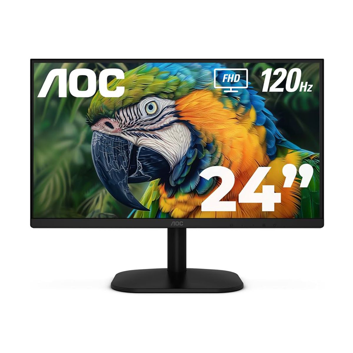 Monitor AOC 24B35H3 Brillo 300 cd/m2 (Typical) Tiempo de respuesta 1ms MPRT Entrada de señal : 1HDMI 1.4 X 1VGA Resolución 1920 x 1080, 120 hz