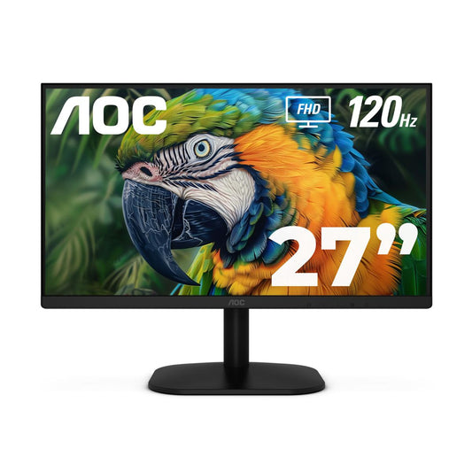 Monitor AOC Modelo 27B35H3  Brillo 300 cd/m2 (TYPICAL) Tiempo de respuesta 1 ms MPRT Entrada de senal HDMI 1.4 X VGA Resolucion 1920 x 1080  @ 120 HZ Hdmi - 