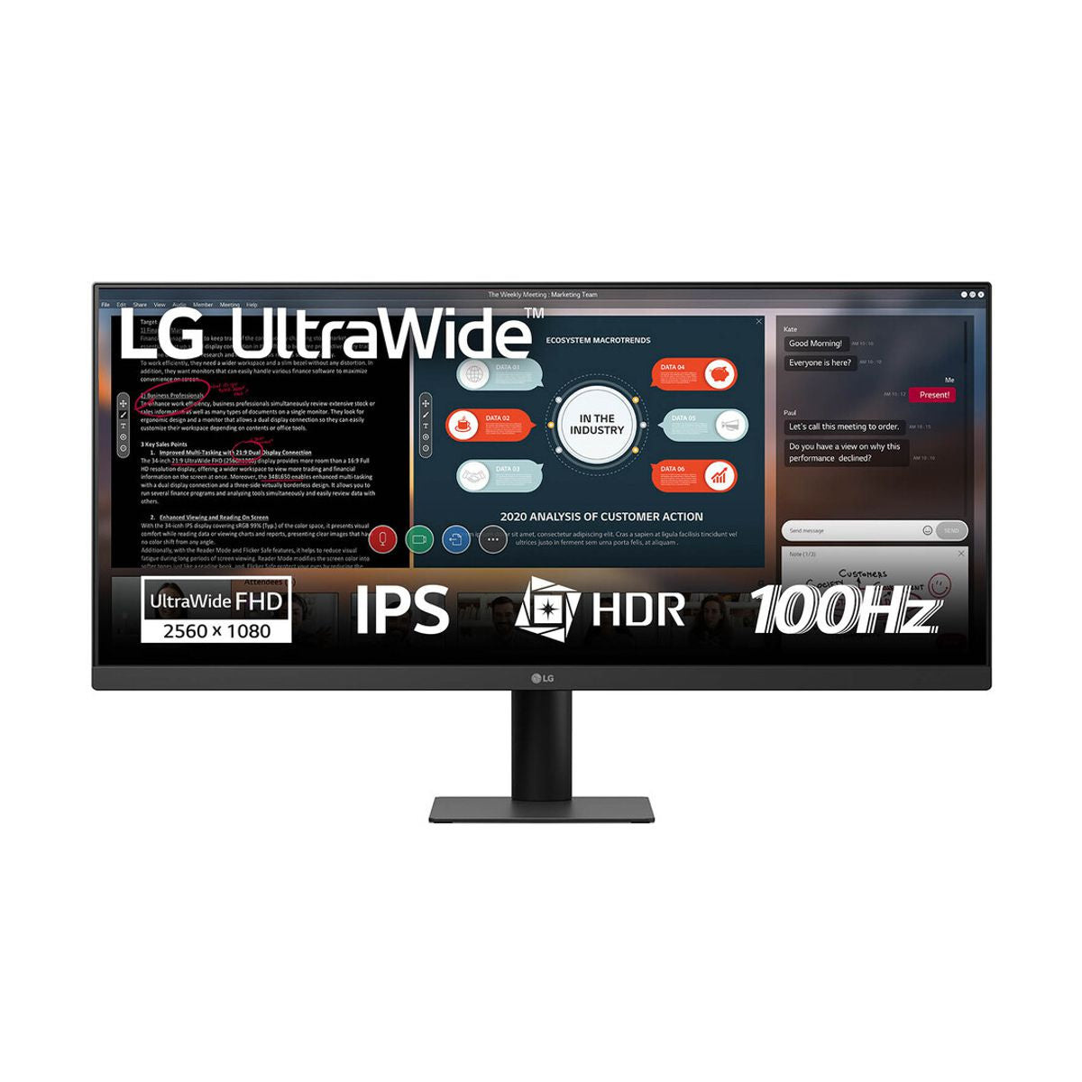 Monitor LG 29 Pulgadas 29U511A-B Resolucion 2560 x 1080 - Tipo de Panel IPS, Ratio de Aspecto  21:09, Gama de Color (Tip.)