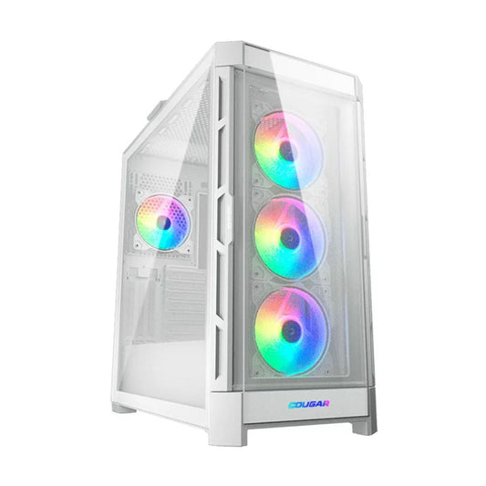 GAB COUGAR DUOFACE PRO BLANCO RGB CRIST TEMP ATX