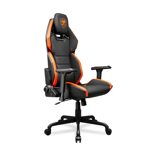SILLA COUGAR HOTROD BLACK/ORANGE CUERO SINTENTICO 136KG 