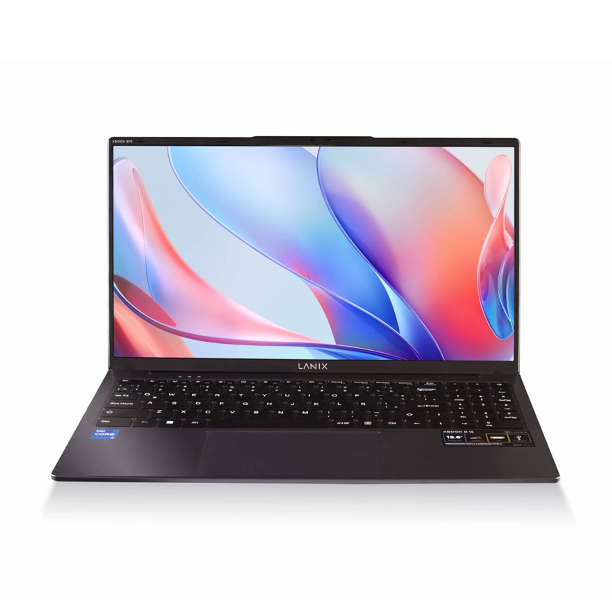 Computadora Portatil LANIX XBOOK 41656. Pantalla de 15.6 LED - resolucion 1920 x 1080, FHD/IPS. Procesador Intel(r) Core i5-1135G7