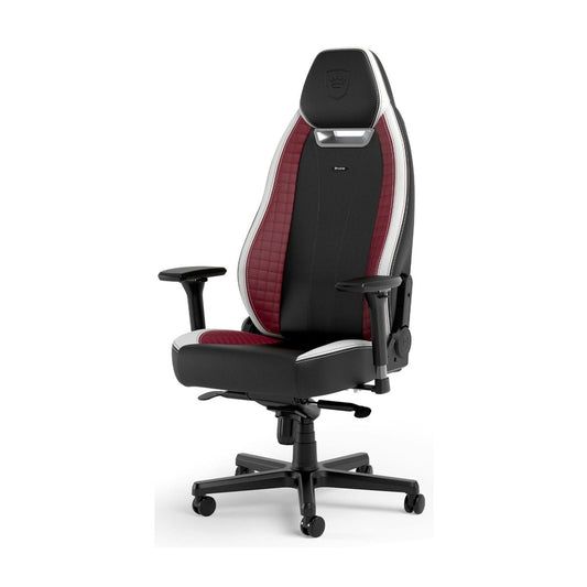 SILLA NOBLECHAIRS LEGEND BLACK/ WHITE/ RED CUERO SINTETICO 150KG