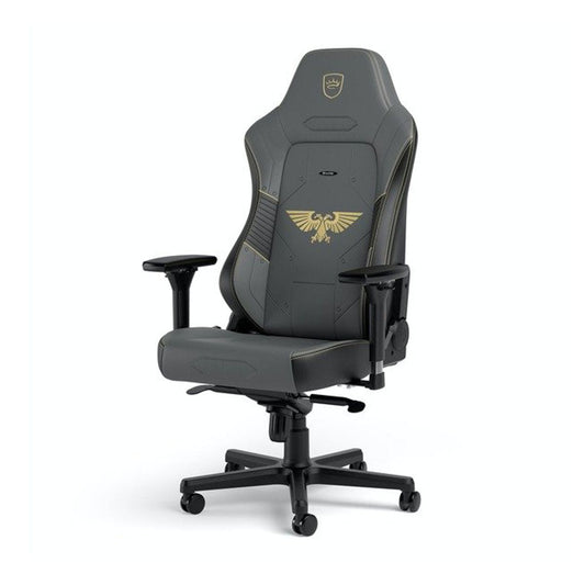 SILLA NOBLECHAIRS WARHAMMER 40K EDITION GREY/GOLD CUERO SINTETICO 150KG