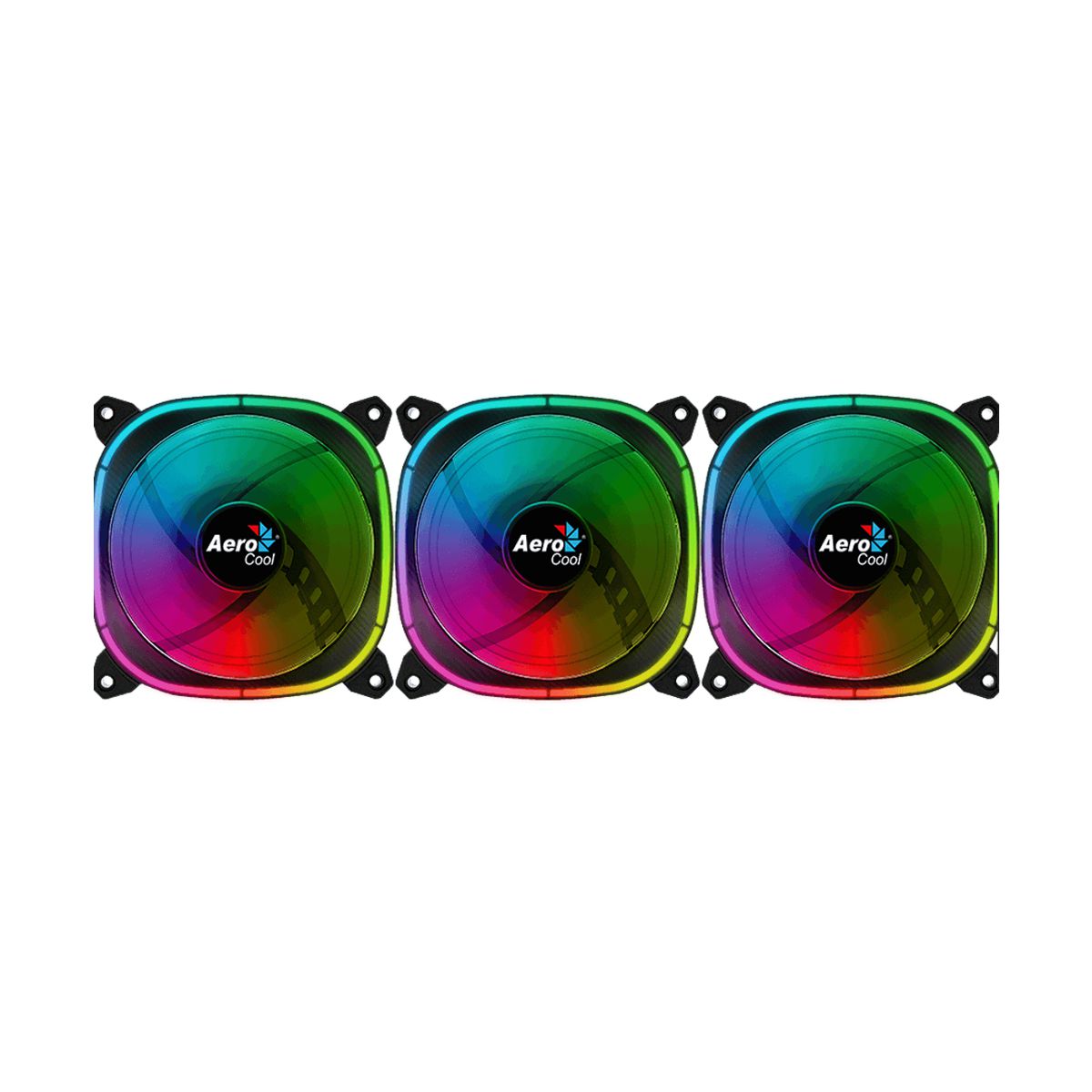 KIT 3 VENTILADOR AEROCOOL 12CM ASTRO 12 PRO ARGB
