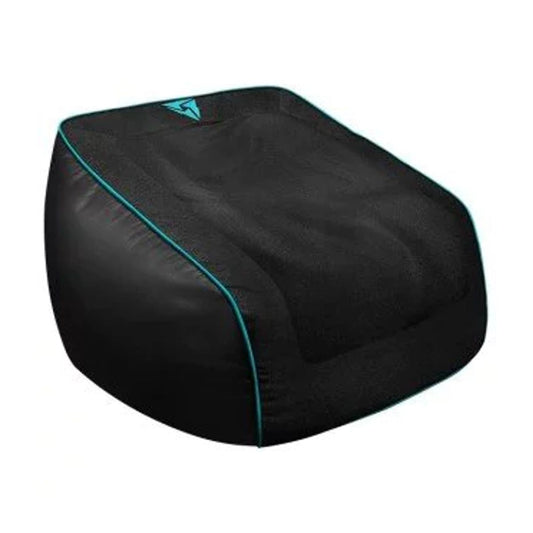 SILLON PUFF THUNDER DB5 NEGRO/CYAN (SIN RELLENO)