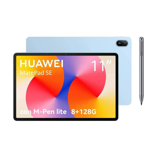 53014GYW MatepadSE 11 AZUL - 8Gb+128Gb Incluye M-Pen Lite | Diseno con cuerpo de metal de una pieza |Pantalla HUAWEI FullView de 11 con Confort ocular