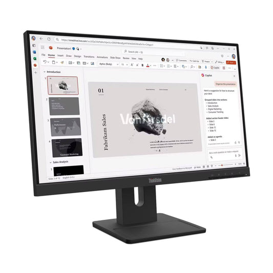Monitor Lenovo ThinkVision E22-40 - Panel IPS de 21, 5 pulgadas, 1x HDMI 1.4, 1x DP 1.2, 1x VGA, Garantia 3 anos con fabricante.