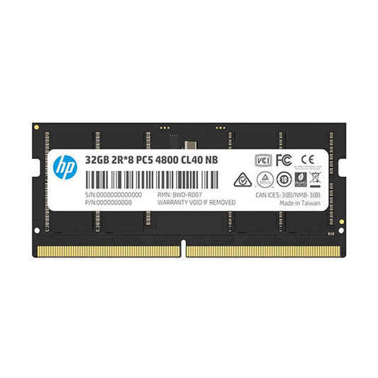 MEMORIA SODIMM DDR5 HP (6H311AA) X1, 32GB 1X32GB 4800MHZ, BLACK, CL40