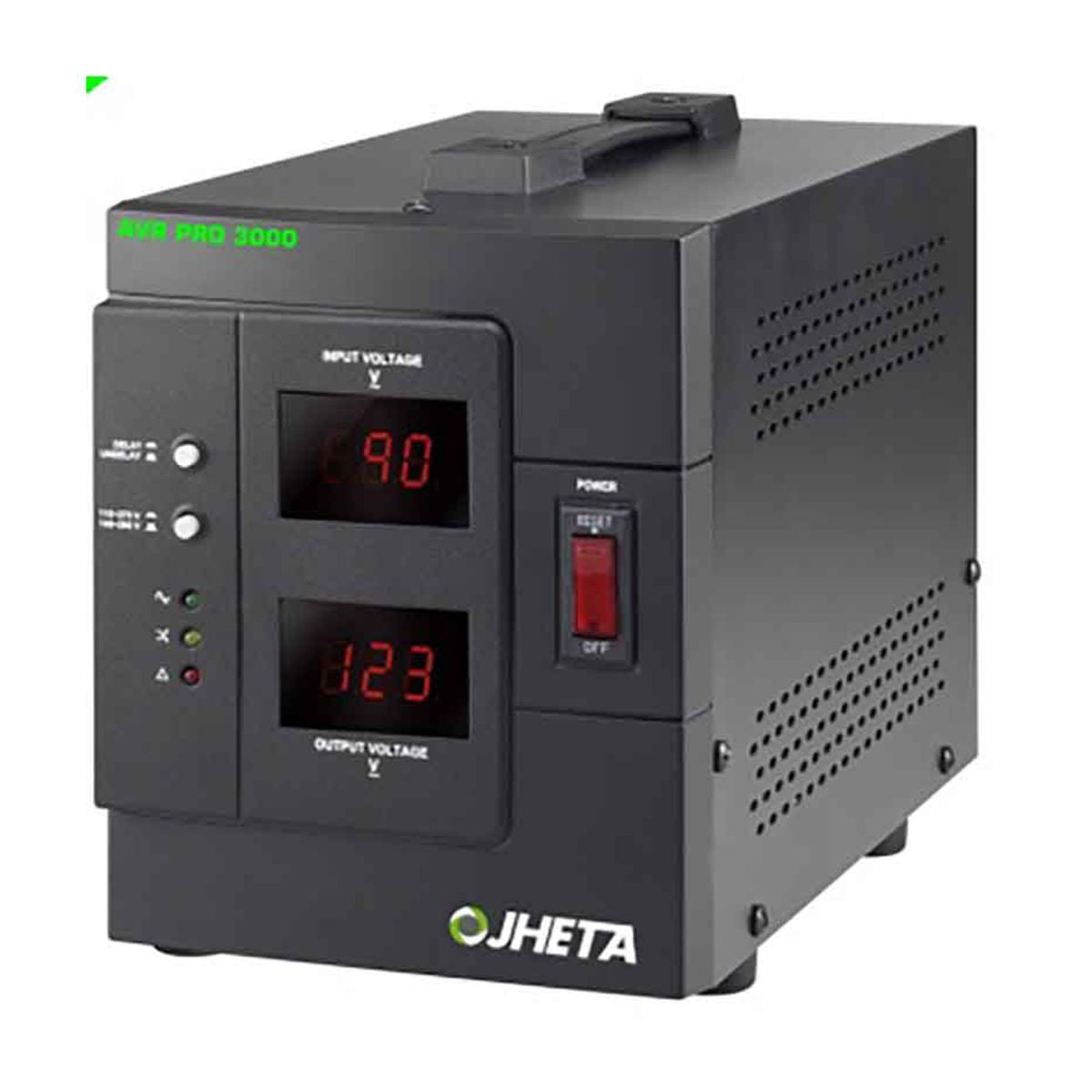 REGULADOR DE VOLTAJE JHETA (822302-00) AVR PRO3000VA,1600W,LED,4 CONTACTOS