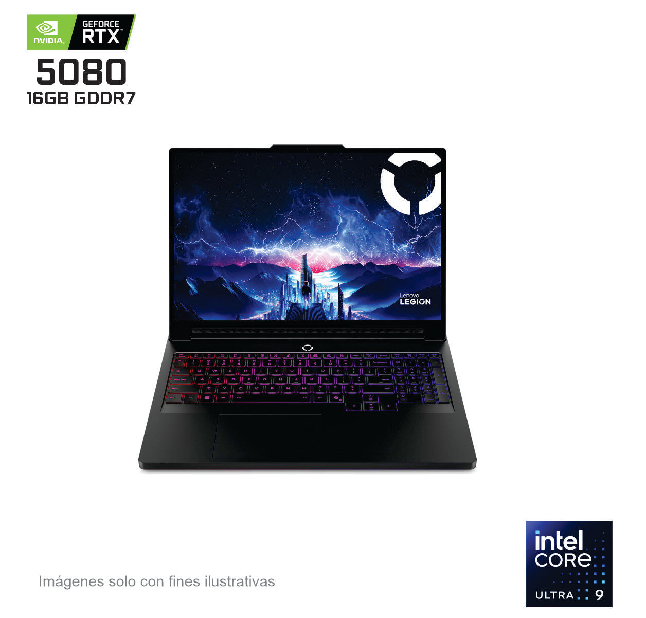 Lenovo Legion Pro 7 16IAX10H - Intel Core Ultra 9 275HX, Ram 32GB, 1 TB SSD, NVIDIA GeForce RTX 5080 16GB GDDR7, 16 Pulgadas WQXGA (2560x1600), W11H