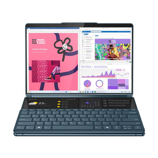 TOUCH Yoga Book 9 13IMU9 - Intel(r) Core(tm) Ultra 7 155U, RAM 16 GB, Windows 11 Home, 1 TB SSD, pantalla 2x 13.3 pulgadas 2.8K.