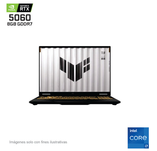 Gamer ASUS TUF F16 - Core i7-14650HX, 16 Pulgadas 1920x1200, GeForce RTX 5060 8GB GDDR7, 16GB, 1TB SSD, Windows 11 Home, Garantia en Mexico, + Gaming Backpa