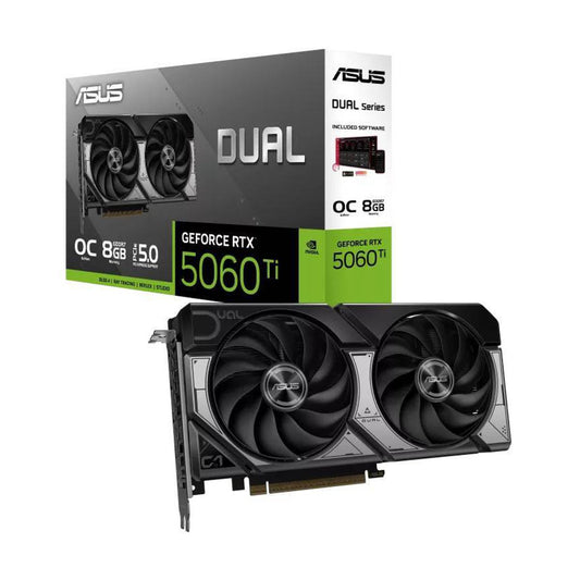Tarjeta de Video ASUS DUAL-RTX5060TI-O8G NVIDIA(r) GeForce GDDR7 PCI Express 5.0 - 