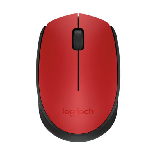 Mouse Logitech Óptico M170 Inalámbrico USB Rojo