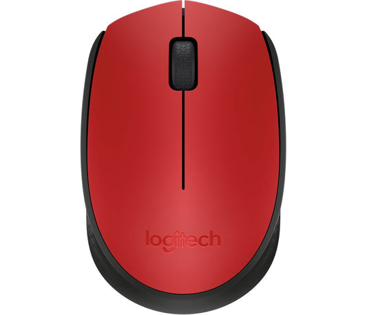 Mouse Logitech Óptico M170 Inalámbrico USB Rojo